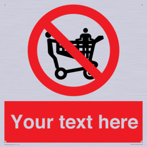 Custom No Climbing on Trolley Sign